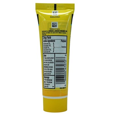 Neutrogena Beach Defense SPF 70 Sunscreen, 1 oz Bottle, 12 Bottles/Bag, 24 Bags/Carton