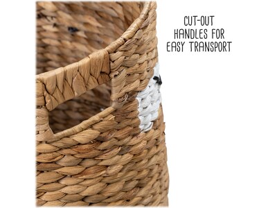 Honey-Can-Do Fox-Shaped Storage Baskets with Lids, Nesting, Brown/White, 2/Set (STO-09151)