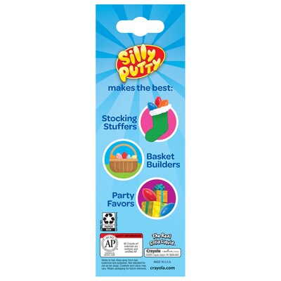 Crayola Silly Putty Variety Pack, Assorted Colors, 4/Pack, 4 Packs/Bundle (BIN080992-4)