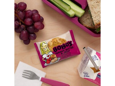 Bobo's Gluten-Free Peanut Butter & Jelly Oat Bite, 32.5 oz., 25 Bars/Box (122-75-D)