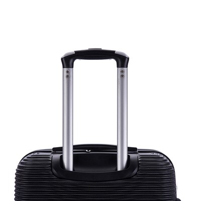 InUSA Royal 2-Piece Hardside Spinner Luggage Set, TSA Checkpoint Friendly, Black (IUROY0SM-BLK)