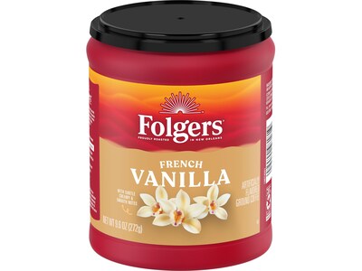 Folgers French Vanilla Ground Coffee, 9.6 oz. (2550098181)