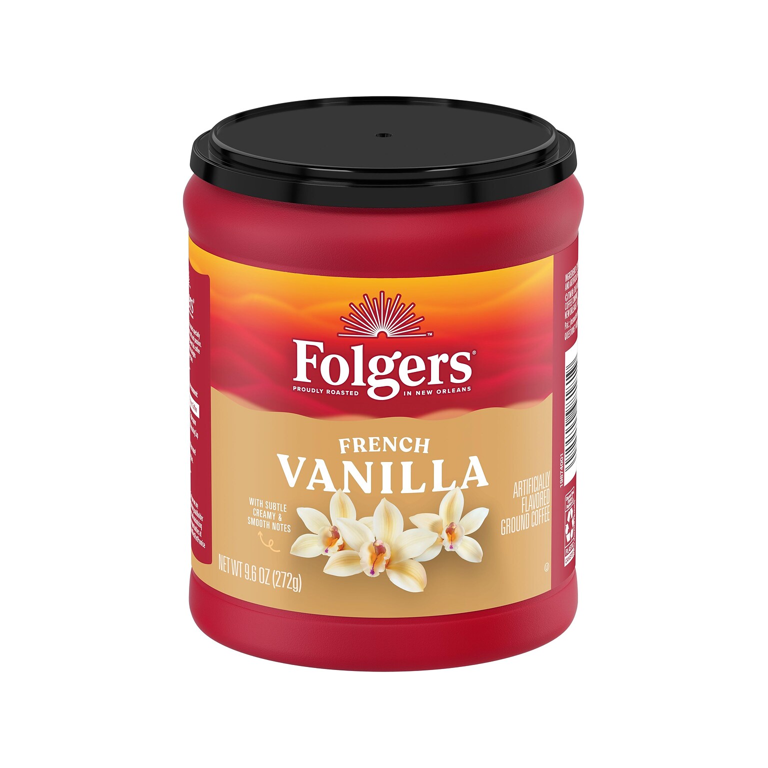 Folgers French Vanilla Ground Coffee, 9.6 oz. (2550098181)