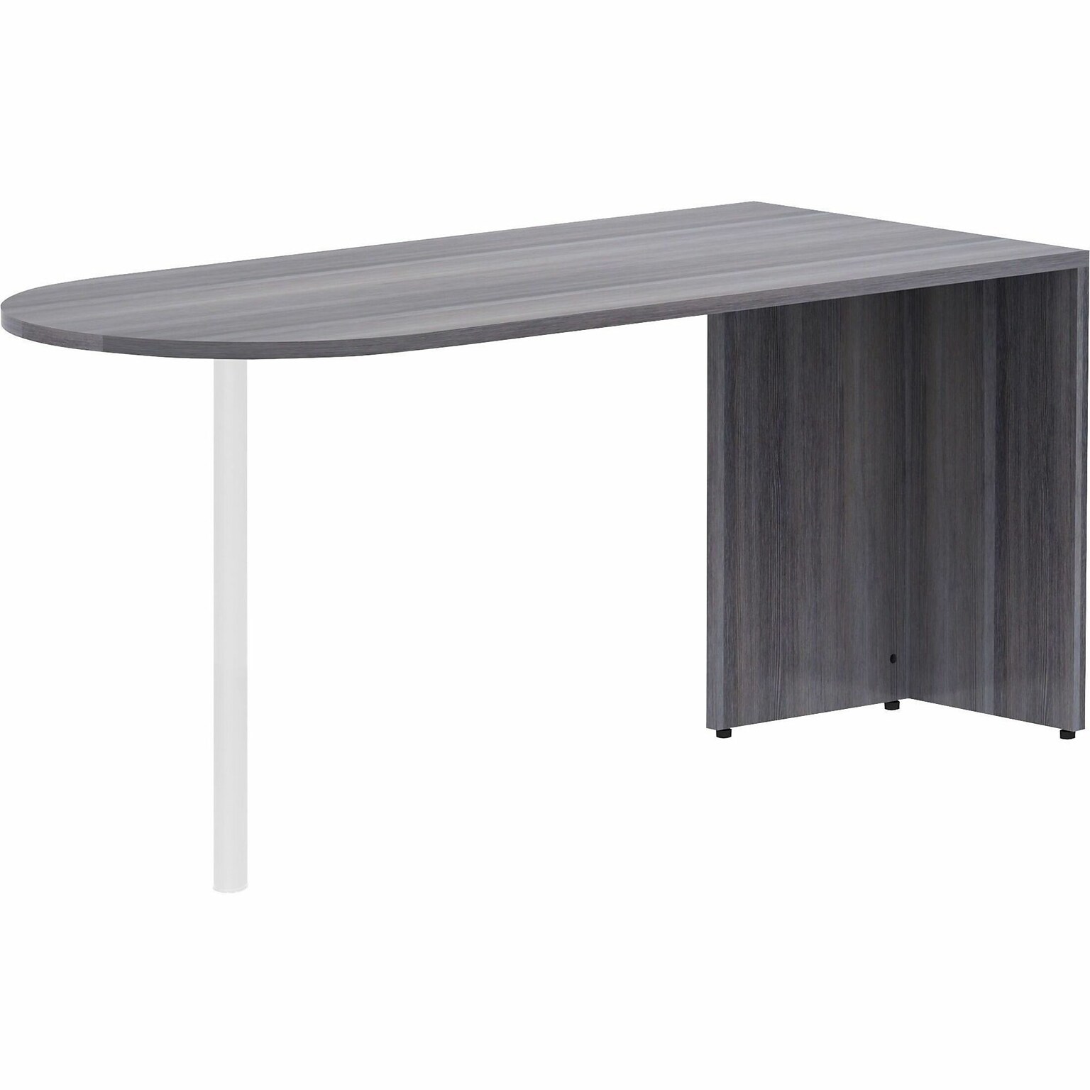 Lorell Essentials 29H x 66W Desk Peninsula, Weathered Charcoal (LLR69593)