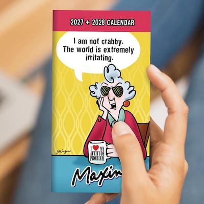 2027 TF Publishing Maxine 3.5" x 6.5"  Monthly Standard Planner, Paperboard Cover, Multicolored (27-7026)