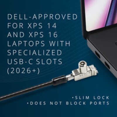 Kensington PortLock Custom Keyed Laptop Lock for Specialized USB-C Lock Slots, 6 ft. (K64547M)