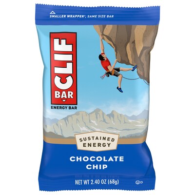 Clif Bar Chocolate Chip Energy Bar, 2.4 oz., 12 Bars/Box (CCC160004)