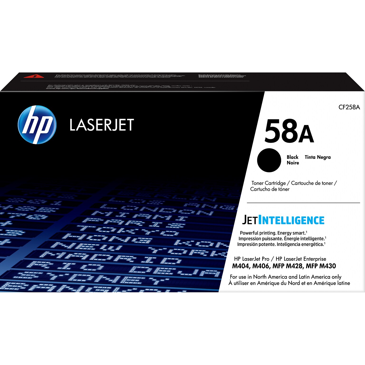 HP 58A Black Standard Yield Toner Cartridge, Prints Up to 3,000 Pages (CF258A)