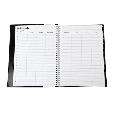 2027 Quill Brand® 8" x 11" 14-Month Monthly Planner, Black (63001-27-QC)