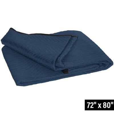Quill Brand® 72 x 80 Standard Moving Blanket, Blue (MB7280S)