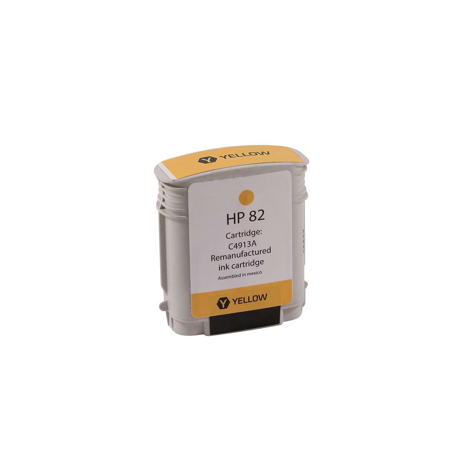 Clover Imaging Group Remanufactured Yellow High Yield Wide Format Inkjet Cartridge Replacement for HP 82 (C4913A)