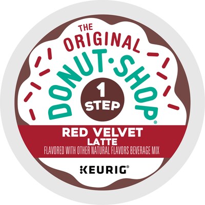 The Original Donut Shop One-Step Red Velvet Latte Coffee Keurig® K-Cup® Pods, Dark Roast, 20/Box (5000362053)