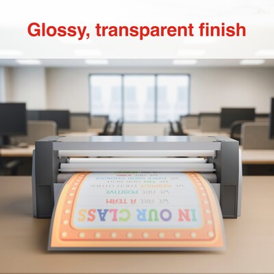 Staples Laminating Film Roll, 3 Mil, 25" x 250', 2/Pack (ST63252)