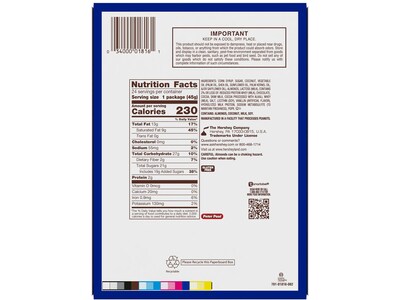 Almond Joy Coconut and Almond Milk Chocolate Candy Bar, 38.64 oz., 24/Box (34000-01816)