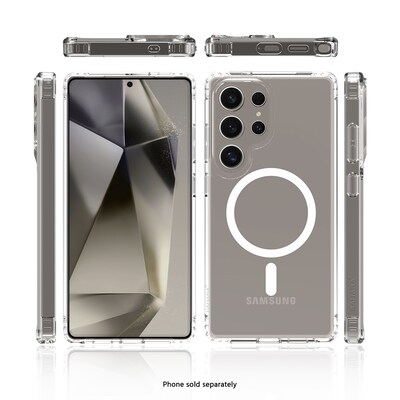 SaharaCase Venture Wallet Case for Galaxy S25 Ultra, Shock Absorbing, Clear/Desert Brown (CP00775)