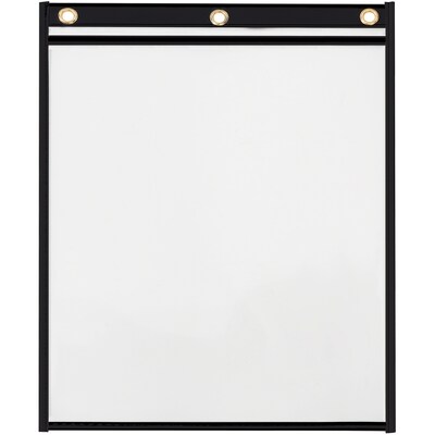 Partners Brand Vinyl Stitched Job Ticket Holders, 9 x 12, Black, 15/Case (JTH150)