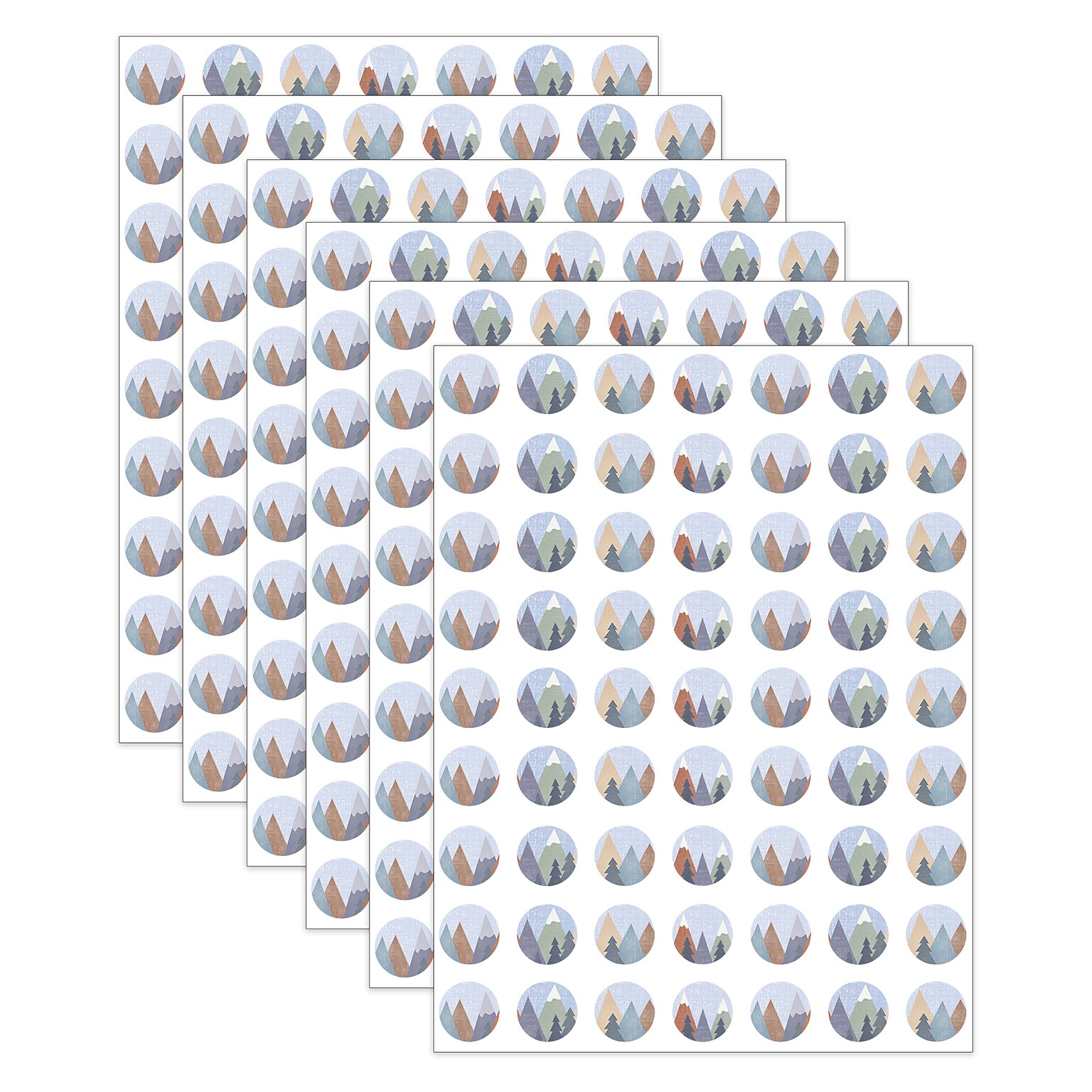 Teacher Created Resources Moving Mountains Mini Stickers, Multicolored, 378/Pack, 6/Packs/Bundle (TCR9176-6)