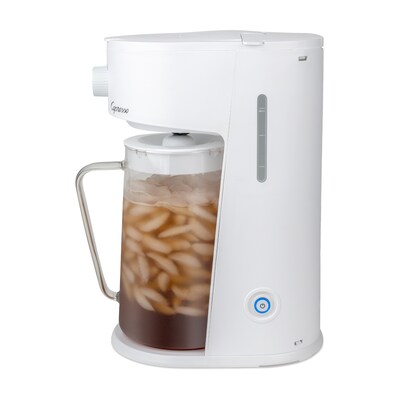 Capresso Ice Tea Select 10-Cup Glass Pitcher, White (623.02)