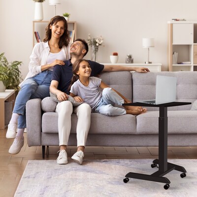 Mount-It! 24"W Manual Adjustable Standing Laptop Desk, Black (MI-7997BLK)