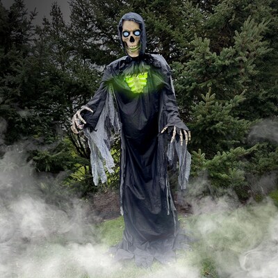 Haunted Hill Farm 10' Tall Motion-Activated Towering Reaper (HHTWRRPR-2FLSA)