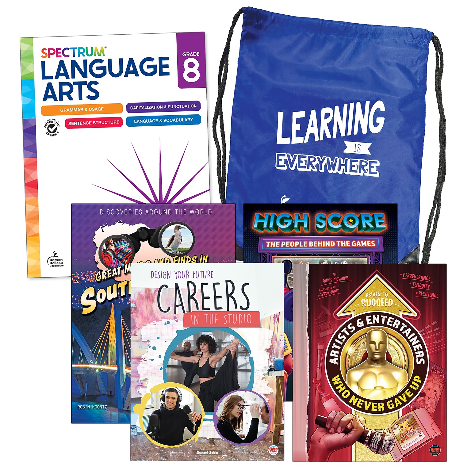 Spectrum Language and Literacy Backpack, Grade 8 Workbook, 6/Set (CD-745417)