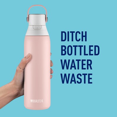 Brita Stainless Steel Filtered Water Bottle, 20 oz., Rose (36452)