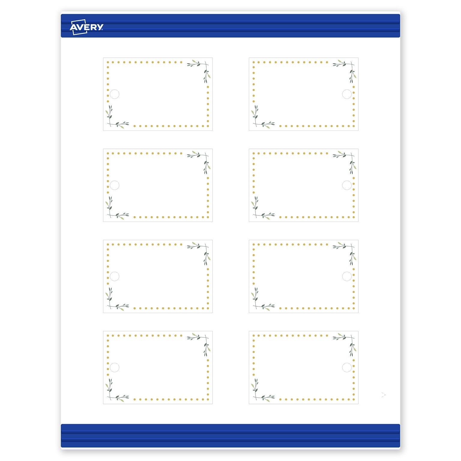 Avery  3 Blank Price & Merchandise Tags, White, 80/Carton (S00-DNB-PRMWT10)