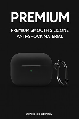 SaharaCase Venture Series Silicone Case Kit for AirPods Pro 3, Anti-Shock Material, Scorpion Black (HP00208)