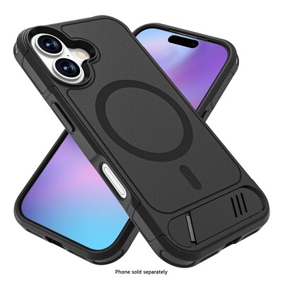 SaharaCase Venture Series MagSafe Compatible Phone Case for iPhone 17, Shock Absorbing, Scorpion Black (CP00923)