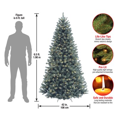 National Tree Company North Valley® Spruce Artificial Christmas Trees NRVB7-306-65
