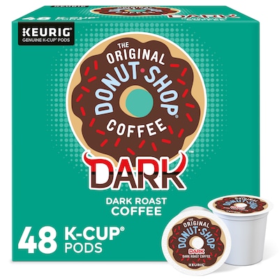 The Original Donut Shop DARK Coffee Keurig® K-Cup® Pods, Dark Roast, 48/Box (5000355634)