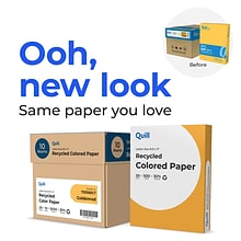 Quill Brand® 30% Recycled 8.5 x 11 Multipurpose Paper, 20 lbs., Goldenrod, 500 sheets/Ream, 10 Rea