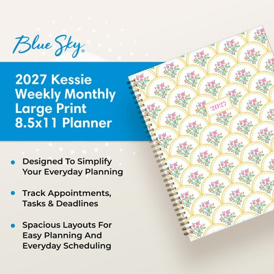 2027 Blue Sky 8.5" x 11" Weekly & Monthly Planner (164265)