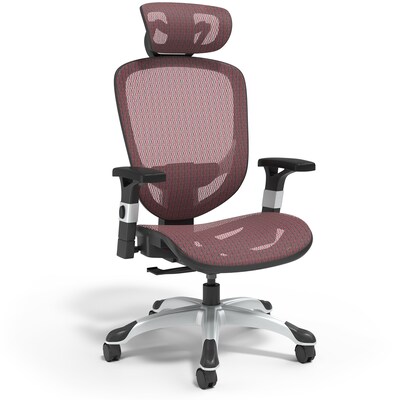 Quill Brand® Hyken Mesh Computer and Desk Chair, Red (50218)