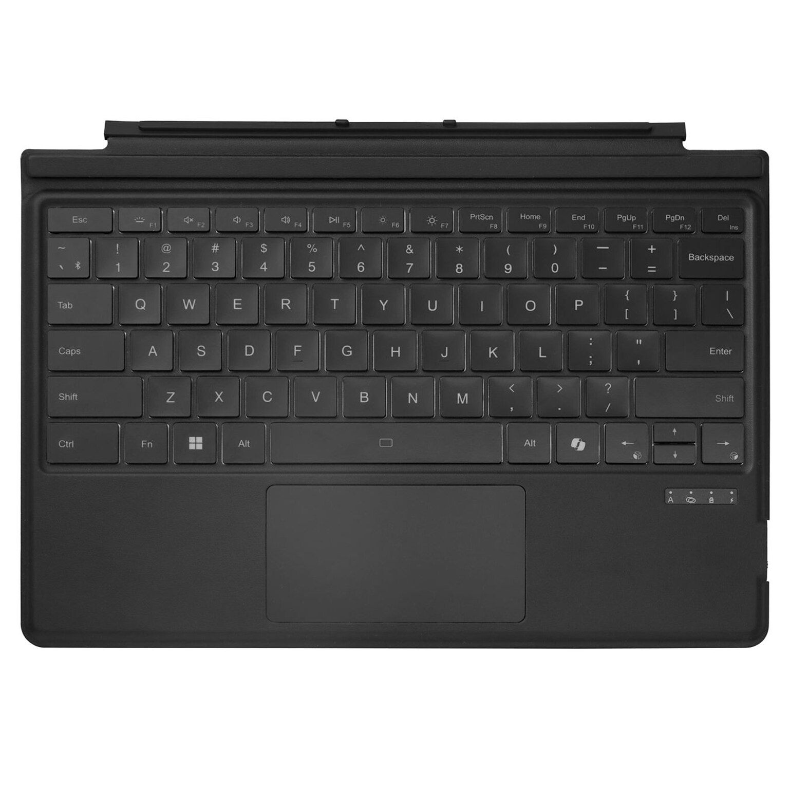 Adesso Aluminum 12.9 Portable Bluetooth Keyboard Case for Surface Pro, Black (WKB-7030)
