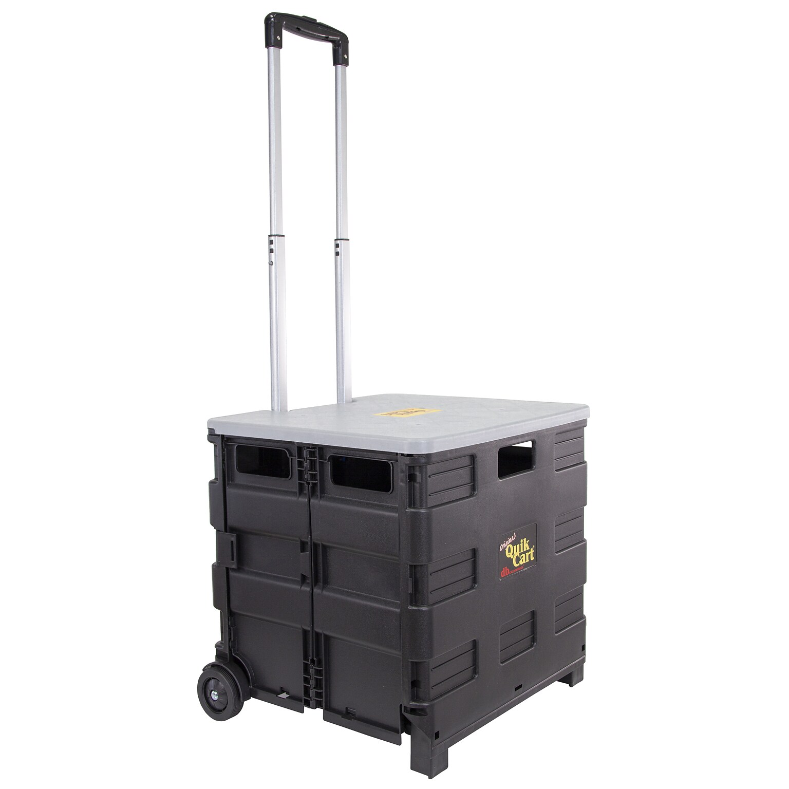 Dbest Original Quik Cart Collapsible Rolling Crate, Grey (01-760MB)