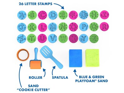 Educational Insights Playfoam Sand ABC Cookie Set, Assorted Colors (2233)