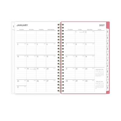 2027 Blue Sky Fly By 5" x 8" Calendar Year Weekly & Monthly Planner, Plastic Cover (140196-27)