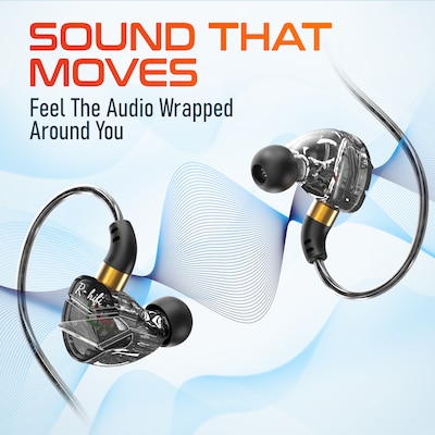 Delton 31E Ergonomic In-Ear USB-A Computer Earbuds, Black (DWH31EBK)