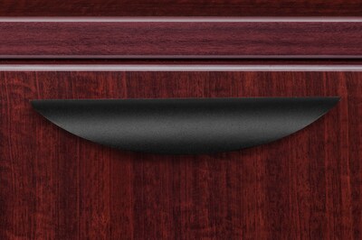 Regency Legacy Stand Up Lateral File Quad with Bookcase End, 42"H x 85"W x 46"D, Mahogany (LSLFQUAD8546MH)