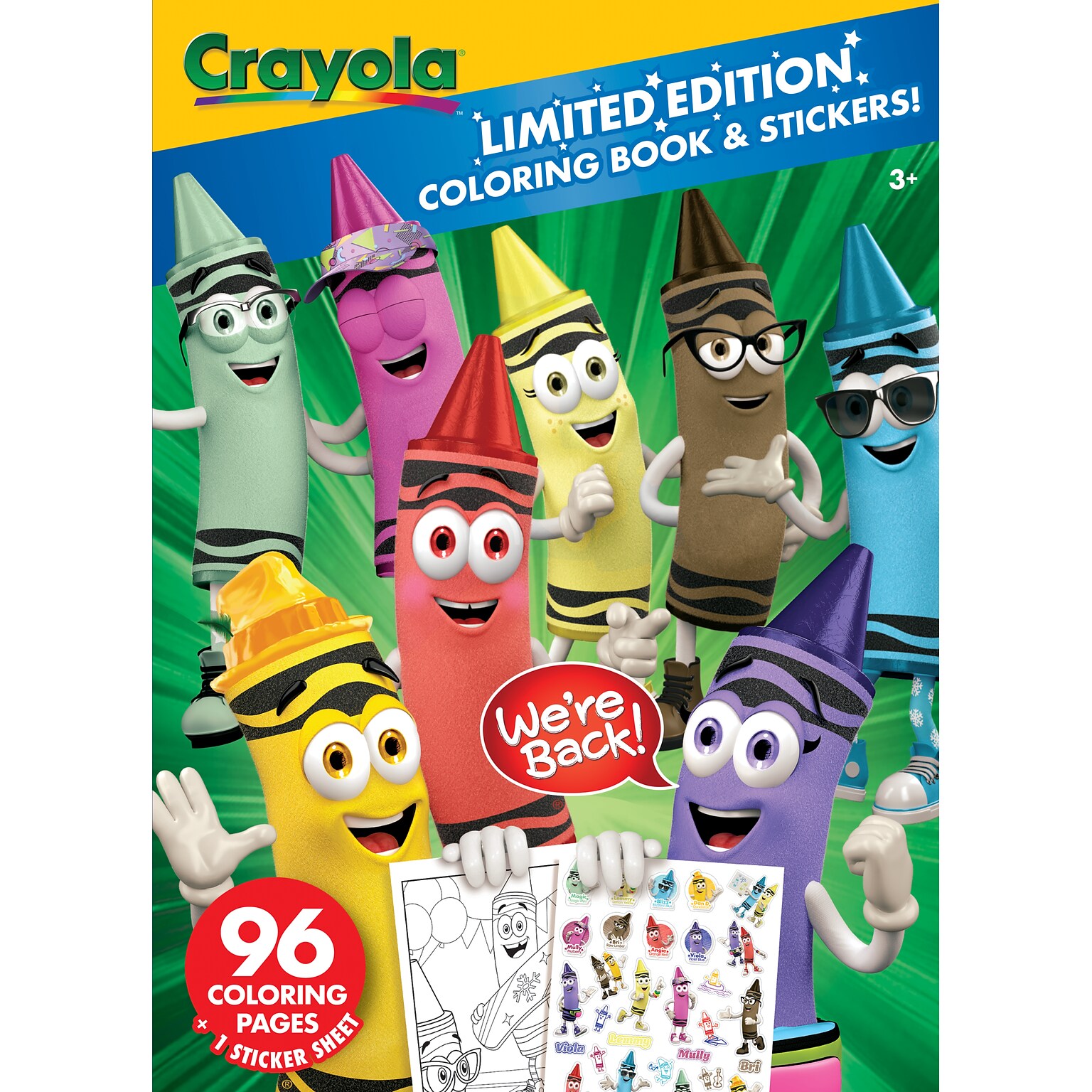 Crayola Limited Edition Retired Crayola Colors Coloring Book, 96 Pages (04-0862)