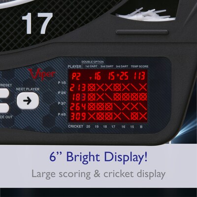 Viper Ion Illuminated Electronic Dartboard, 15.5" Regulation Target (42-0003)