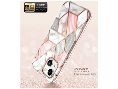 i-Blason Cosmo Marble Pink Case for iPhone 14 Plus (iPhone2022-6.7-Cosmo-SP-Marble)