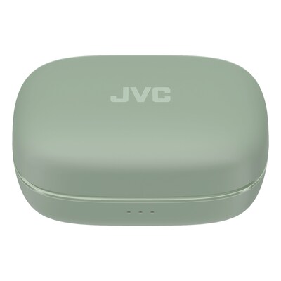 JVC Fitness True Wireless Bluetooth Active Noise Canceling Earbuds with Mic, Earhooks & Charging Case, Green (HA-EC75T)