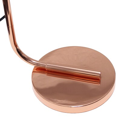 Creekwood Home 63" Metal Floor Lamp with Cylindrical Shade, Rose Gold (CWF-1000-RG)