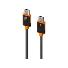 j5create 6 USB C to USB C Power Cable, Male to Male, Black (JUCX24)