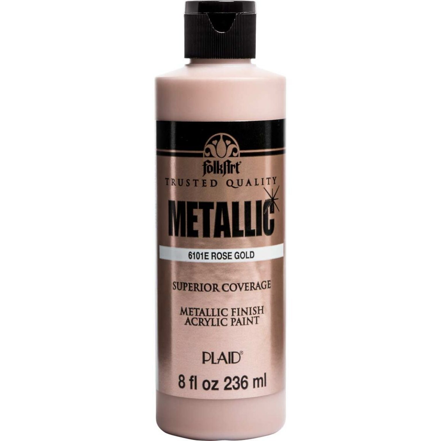 FolkArt Acrylic Paint Metallic, 8oz., Rose Gold, 3/Pack(FLK6101-3)