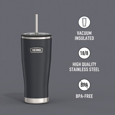 Thermos Icon Stainless Steel Vacuum Insulated, 24 oz., Granite (THRIS1112GT4)