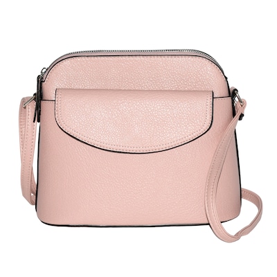 Nicci Cross-Body Bag with Front Flap, Blush (NH05-BLS)