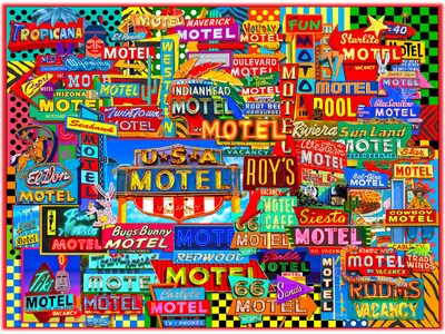 Willow Creek Motel Road Trip 1000-Piece Jigsaw Puzzle (49106)